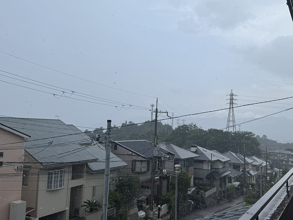 突然の大雨